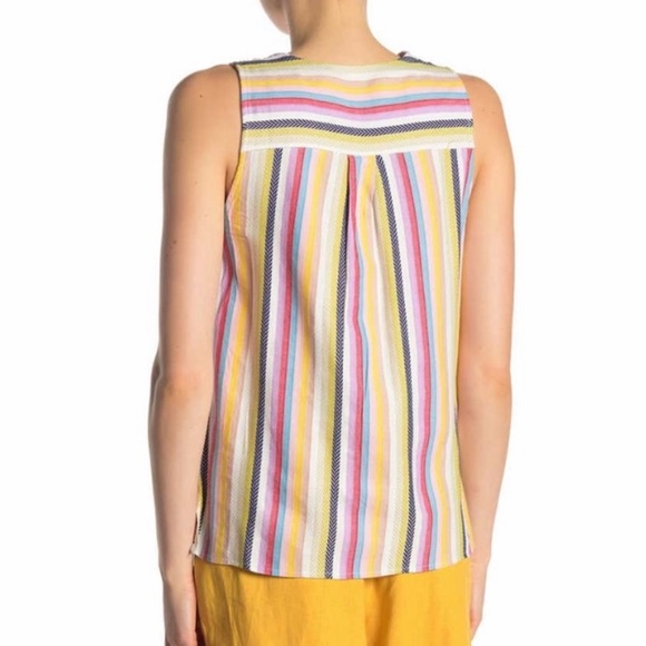 🆕ECI Striped Surplice Tank Top - Picture 2 of 8